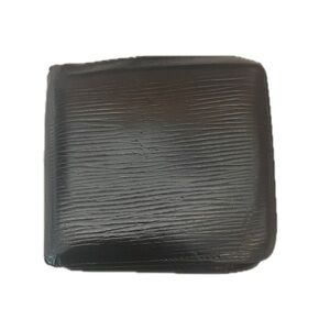 Louis Vuitton Epi leather bi fold Black Wallet with Textured Finish